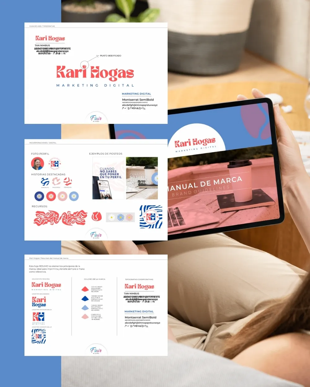 Manual de marca de Kari Hogas diseñado por Fluir